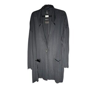 Forever 21 Open Front Black Duster Cardigan Women’s 3X NWT IMPERFECTIONS